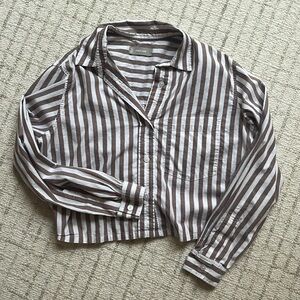 EVERLANE Crop Button Down